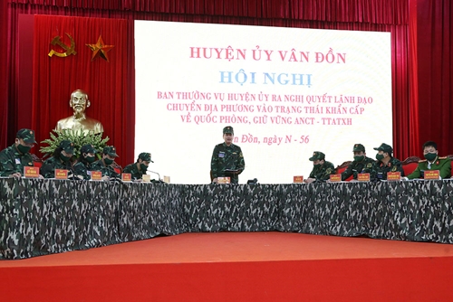 Quảng Ninh: Huyện Vân Đồn khai mạc diễn tập khu vực phòng thủ huyện năm 2021